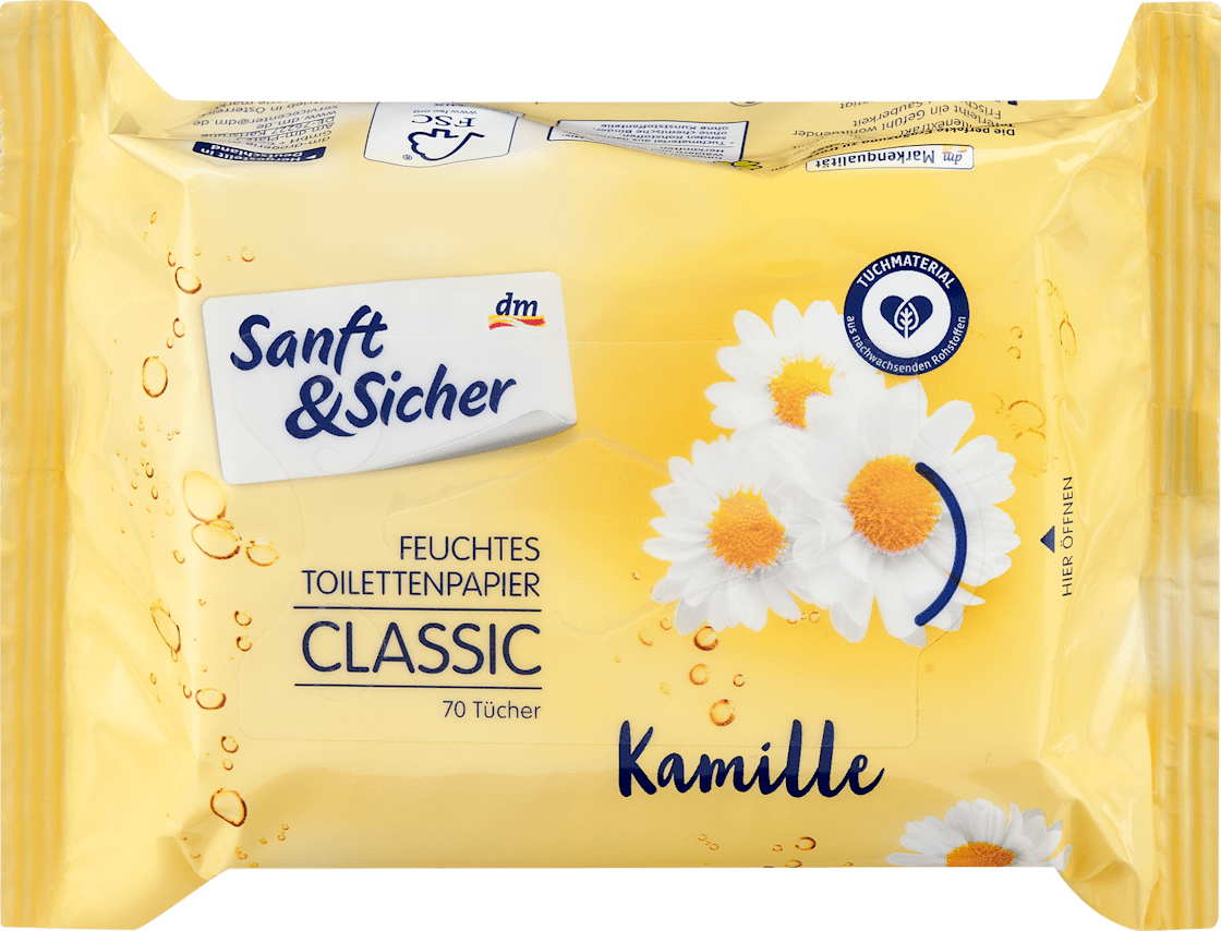 Vlažni toalet papir SANFT&SICHER classic kamilica 70kom-slika