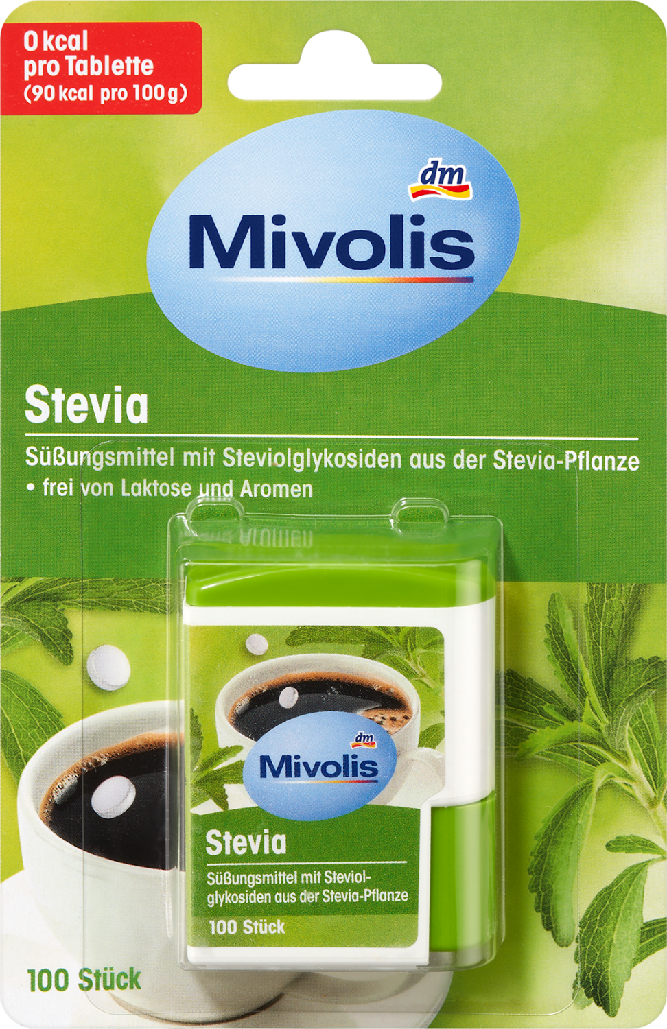MIVOLIS stoni zaslađivač steviol glikozid tablete 100kom-slika