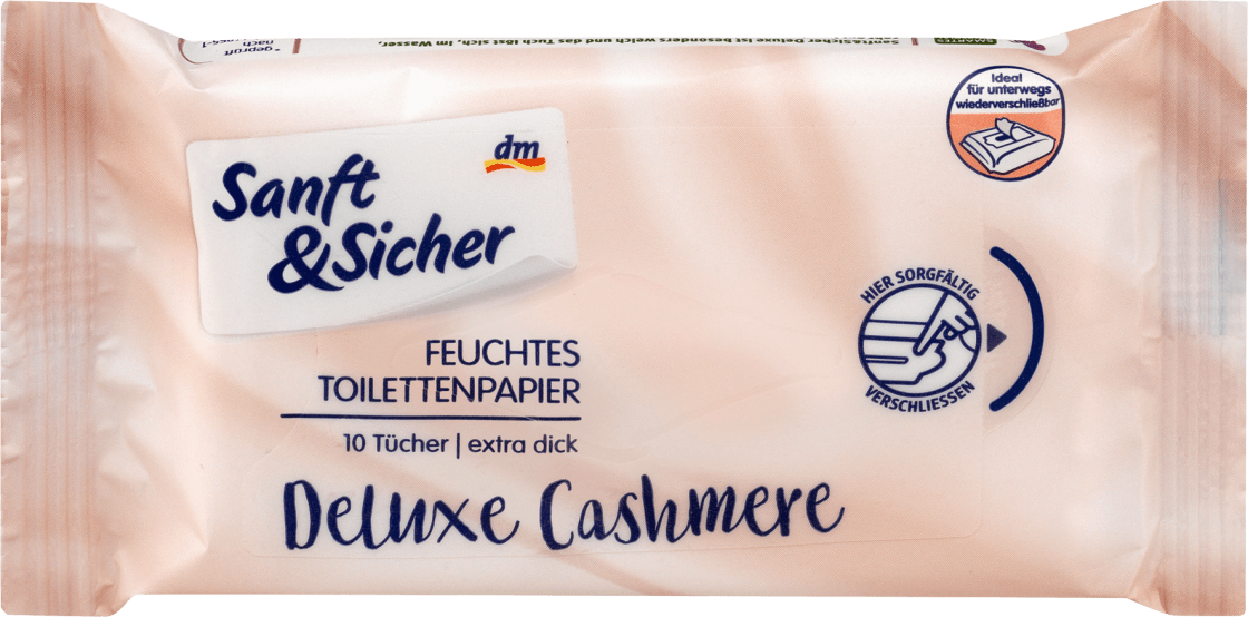 Vlažni toalet papir SANFT&SICHER deluxe kašmir 10kom-slika