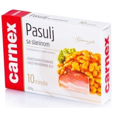 Pasulj sa hamburskom slaninom Carnex400g-slika