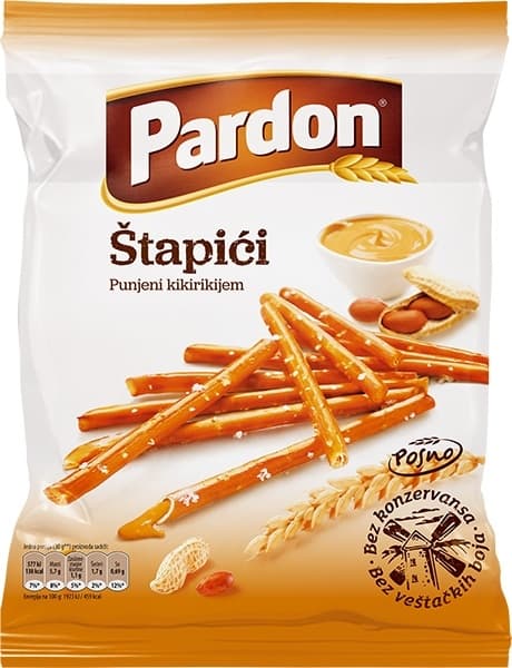Stapici punjeni kikirikijem Pardon 210g-slika