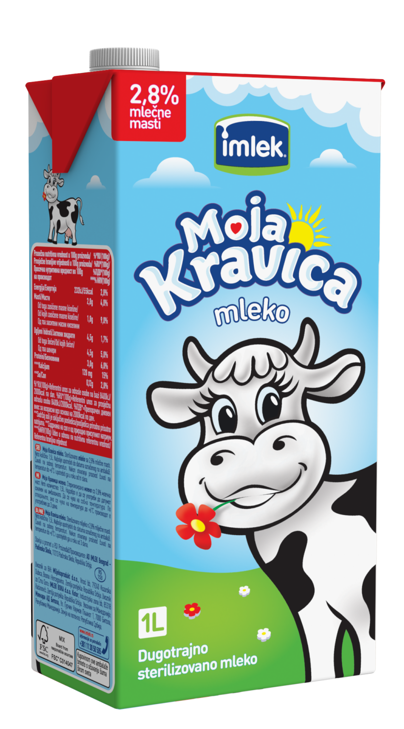 Mleko ster.2.8%mm Moja kravica BPslim 1L-slika
