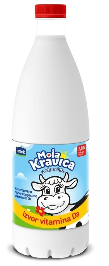 Mleko sv.2.8%,D3 vit.M.kravica 1.463lPET-slika