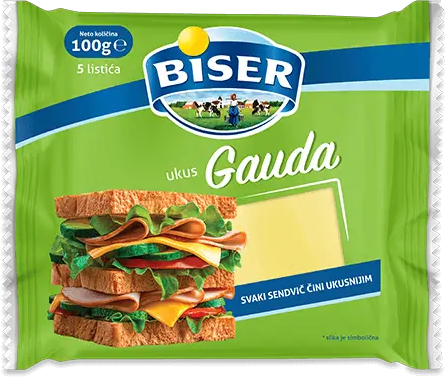 Sir topljeni Gauda Biser 100g-slika