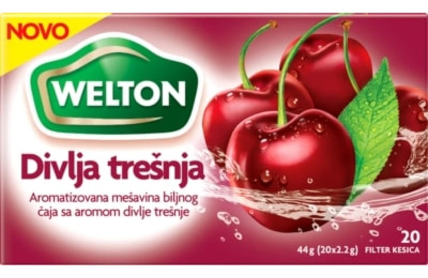 Divlja tresnja arom.vocni caj Welton 44g-slika