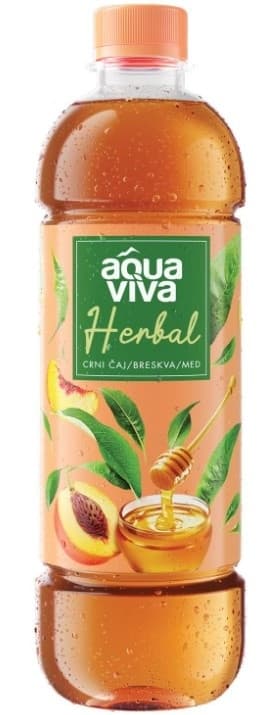 Led.caj breskva Herb.Aqua Viva 0.5l PET-slika