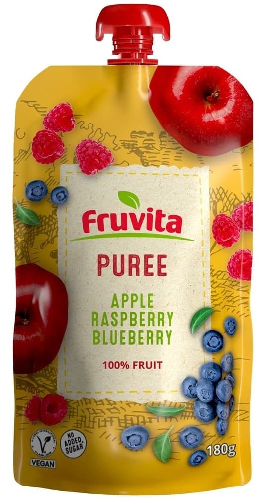 VOĆNA KAŠA JABUKAMALINABOROVNICA 180G FRUVITA-slika