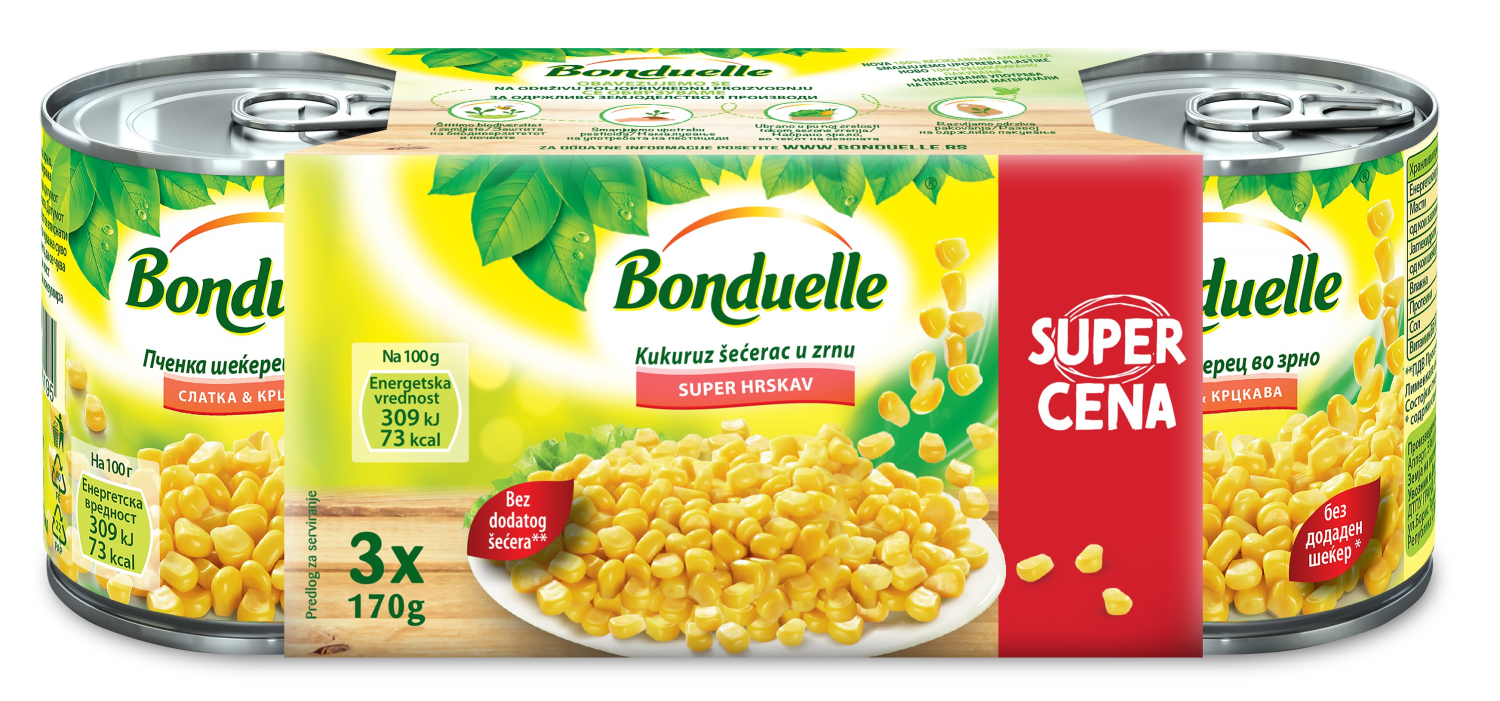 Kukuruz Bonduelle multipak 3x170g-slika
