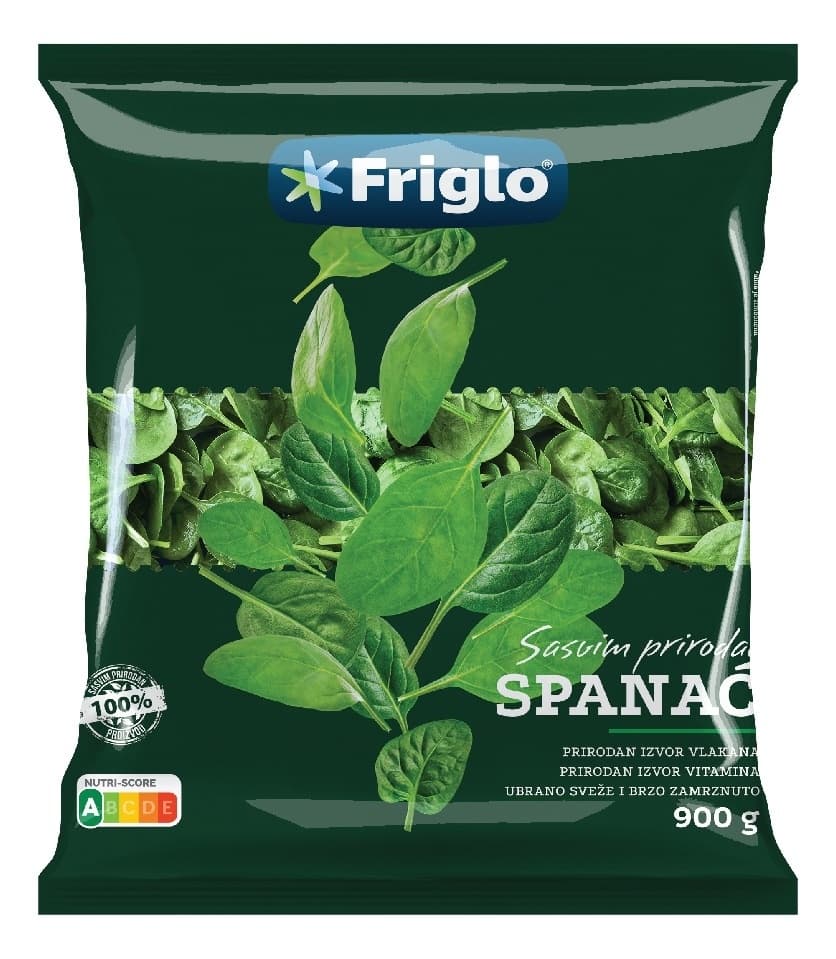 SPANAĆ U BRIKETIMA SMRZ 900G FRIGLO-slika