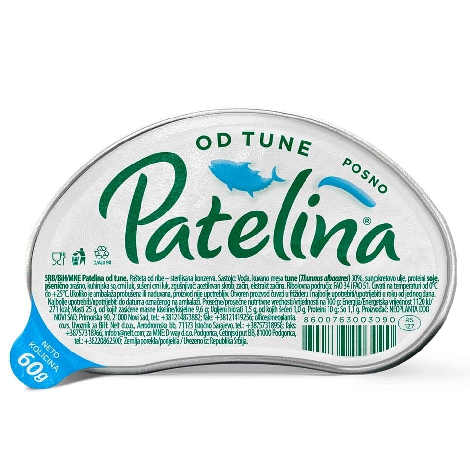 Pasteta od tune Patelina 60g-slika