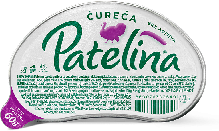 PATELINA 60G CURECA-slika