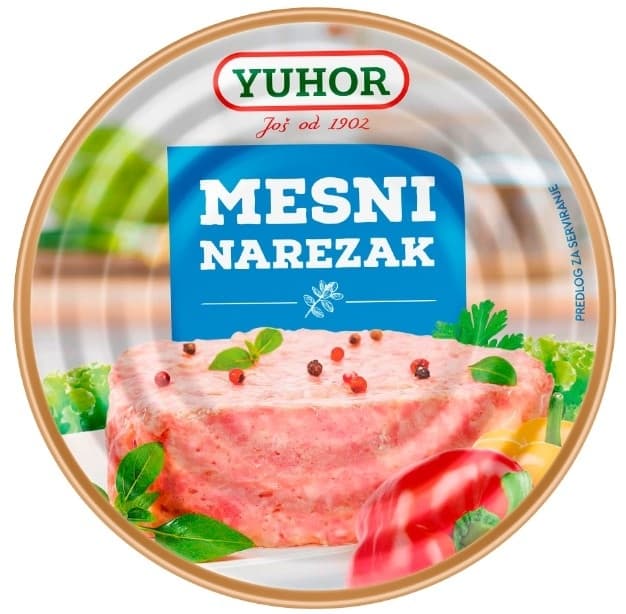 Mesni narezak Yuhor limenka 150g-slika