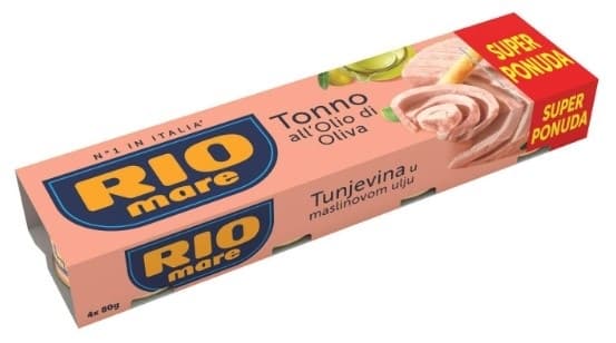 TUNA MASLIN ULJE 3+1 80G RIO MARE-slika