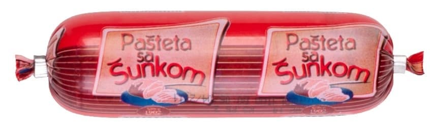 PAŠTETA ŠUNKA U CREVU 130G YUHOR-slika