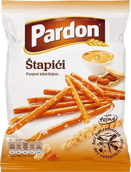 Stapici punjeni kikirikijem Pardon 100g-slika