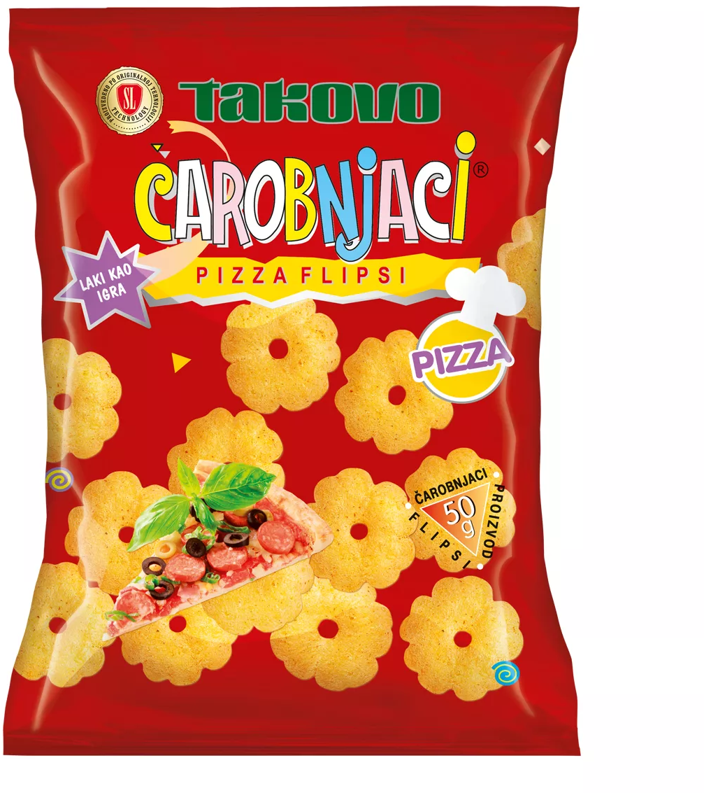FLIPS ČAROBNJACI PIZZA 50G SL-slika