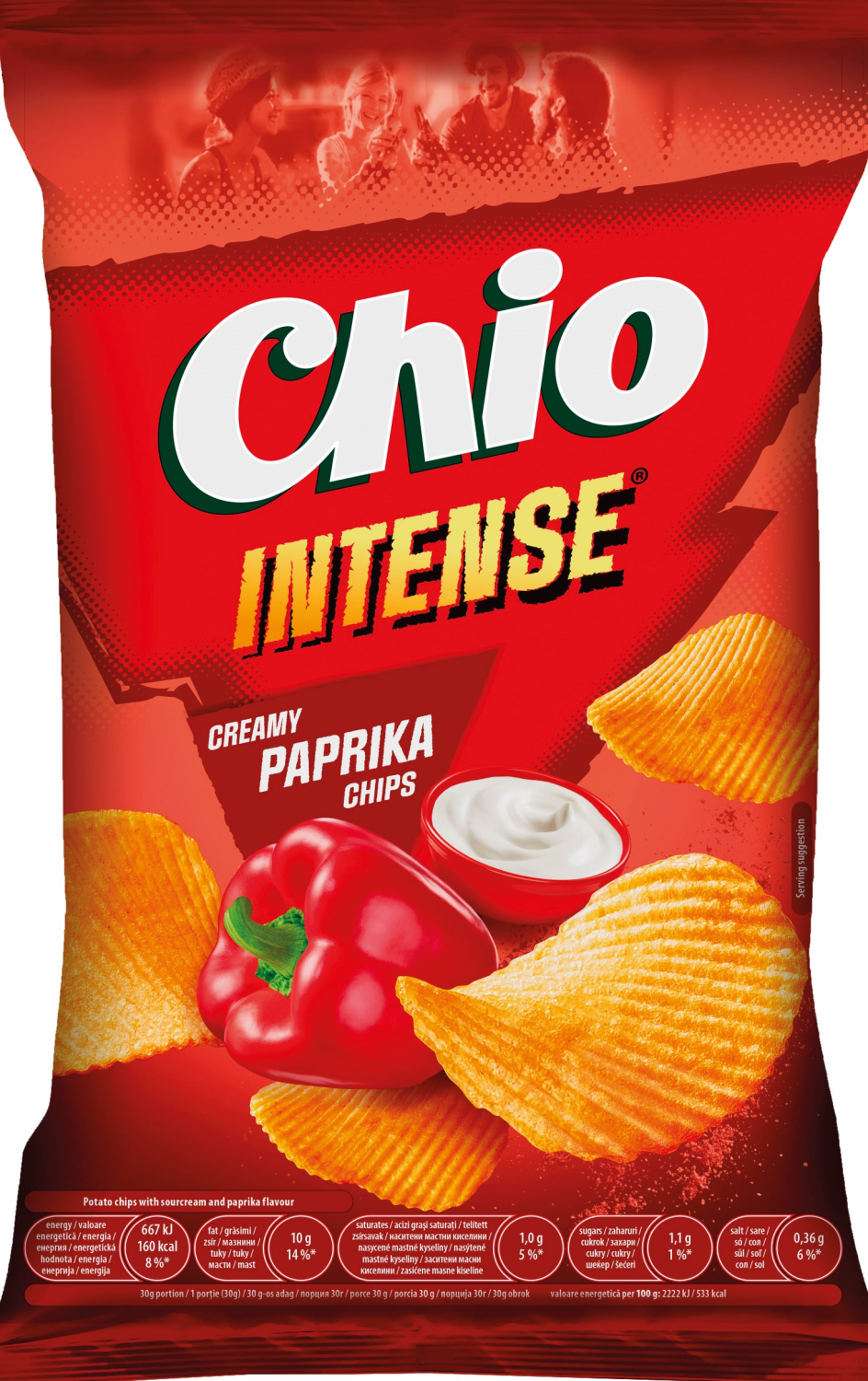 Cips Chio intense creamy paprika 120g-slika