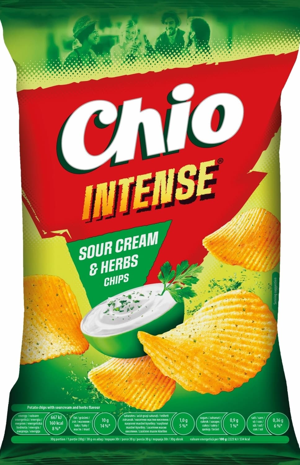Cips Chio intense sour cream&herbs 120g-slika