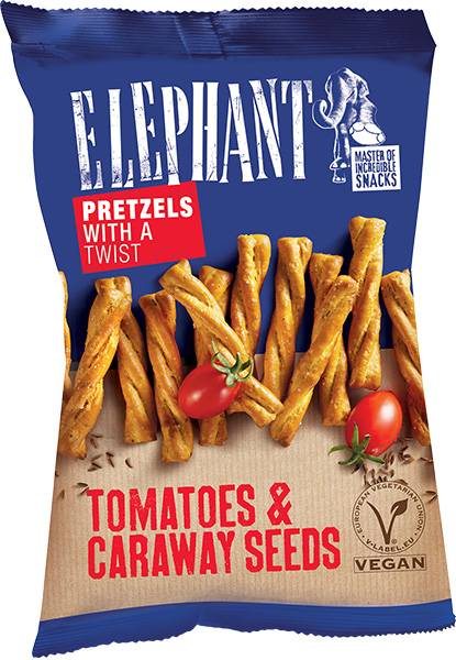 Perece Twist paradajz,kim Elephant 160g-slika