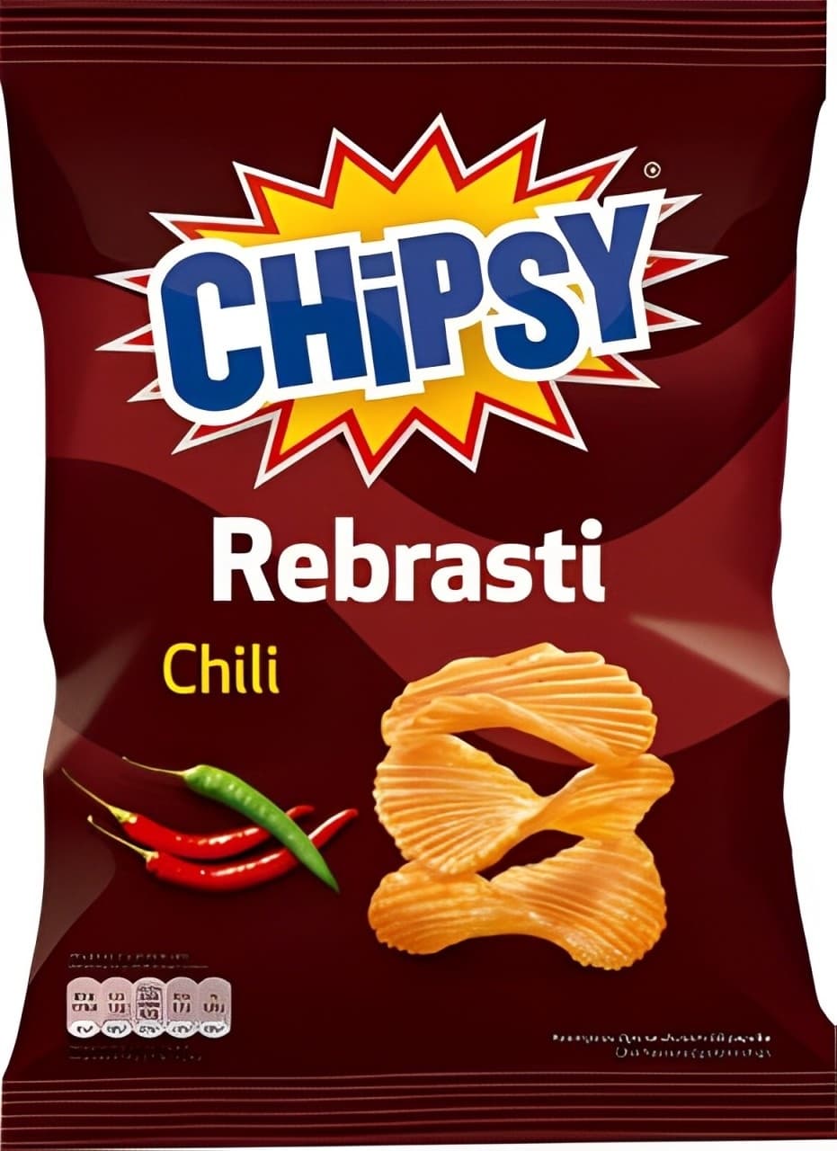 Cips rebrasti chili Chipsy 60g-slika