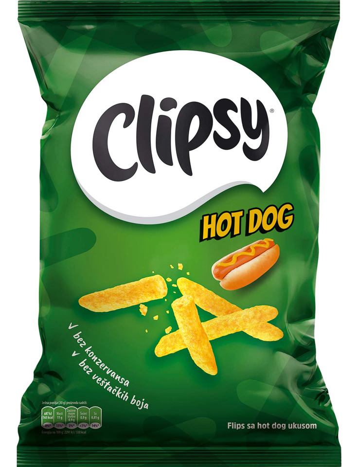 Flips Clipsy hot dog 80g-slika