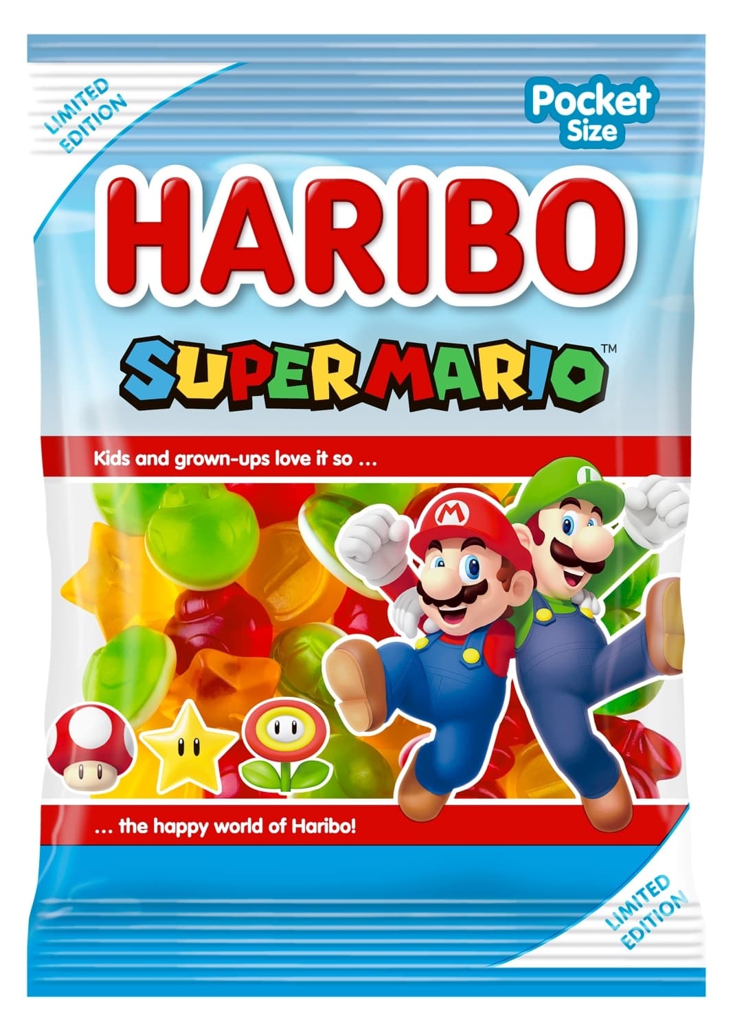 BOMBONE GUMENE SUPER MARIO 85G HARIBO-slika