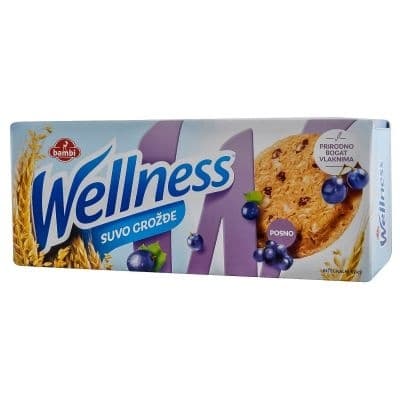 Keks Wellness integr.suvo grozdje 210g-slika