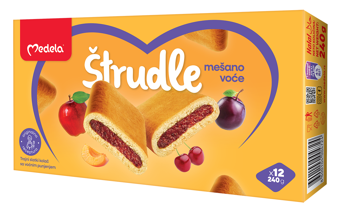 Strudle mesano voce Medela 240g-slika