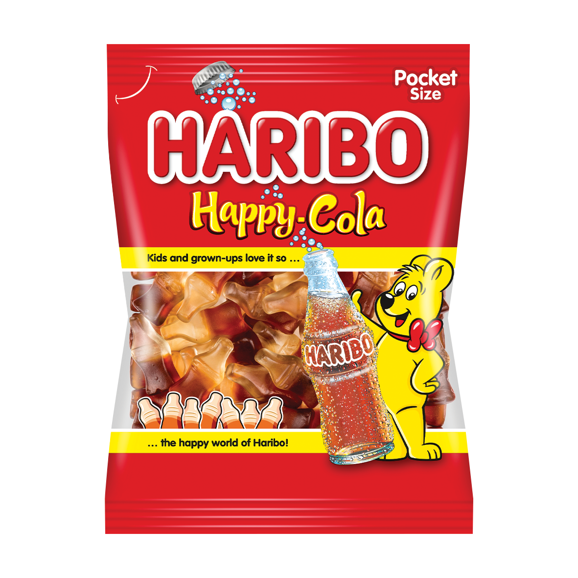 Bombona gumena Happy cola Haribo 100g-slika