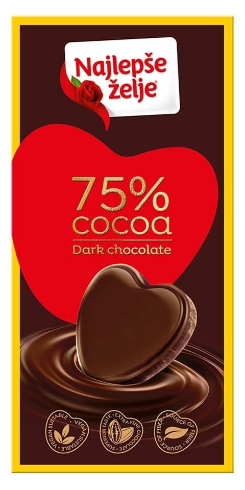 Cokolada crnaNajlepse zelje Stark 75g-slika