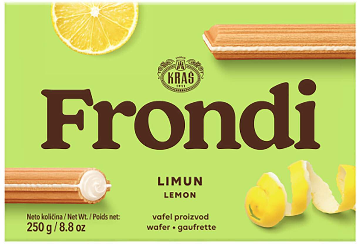 Keks Frondi vafl limun 250g-slika