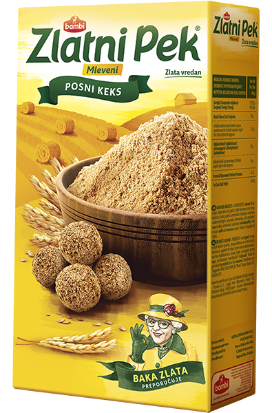 Keks mleveni Zlatni Pek 285g,Koncern Bam-slika
