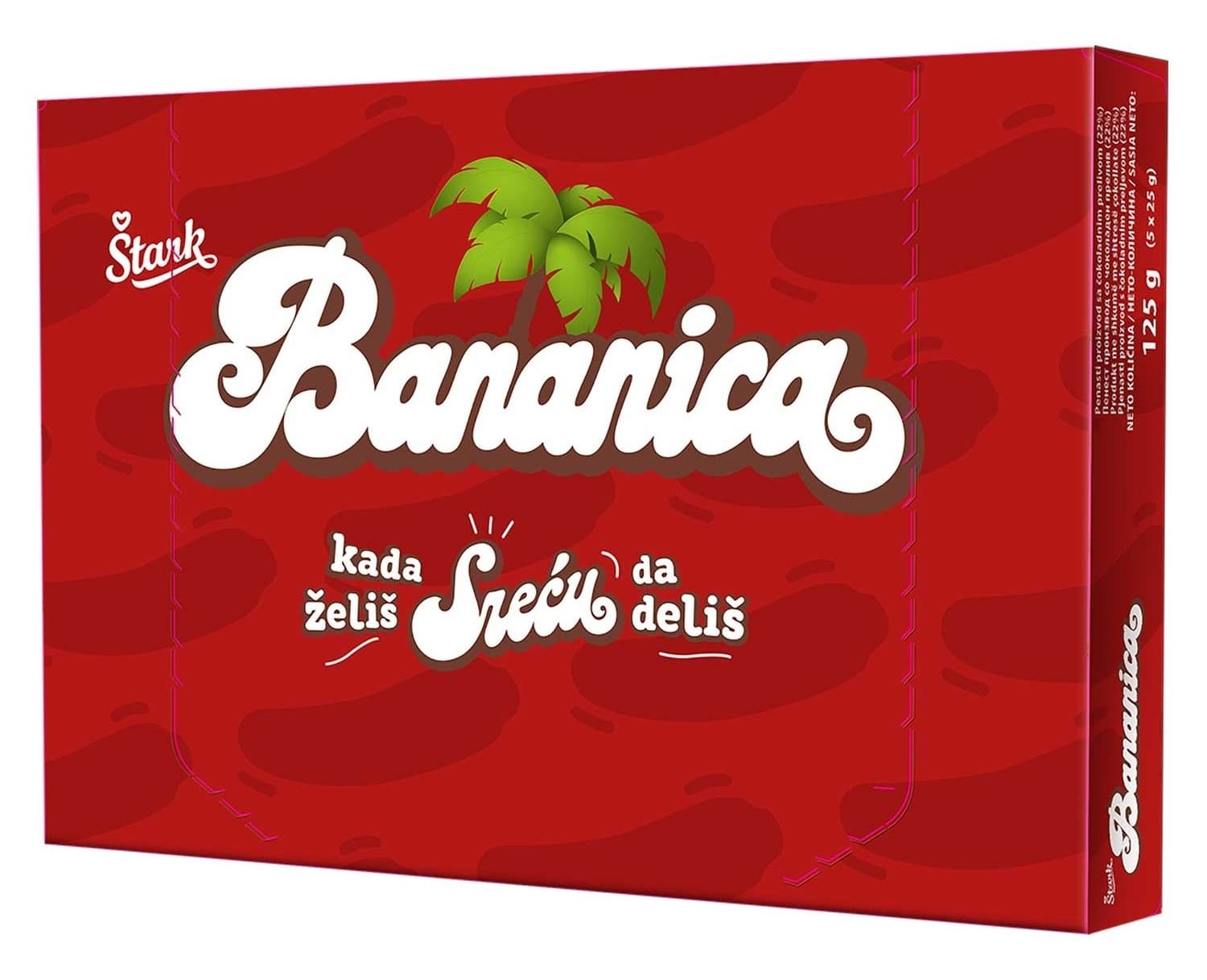 Cokol.banana Bananica Stark 125g(5x25g)-slika