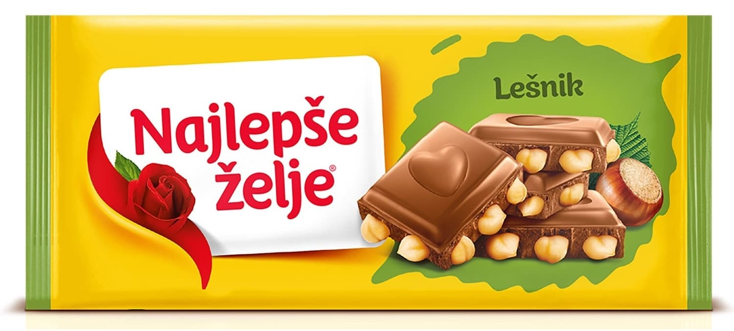 ČOKOLADA NŽ SA CELIM LEŠNIKOM 190G-slika