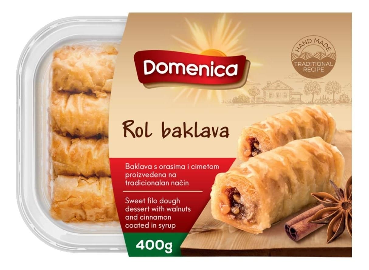 BAKLAVA ROLL 400G DOMENICA-slika