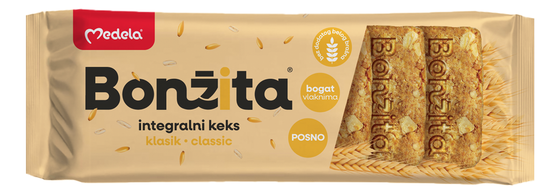 KEKS INTEGRALNI CLASSIC BONŽITA 120GR MEDELA-slika