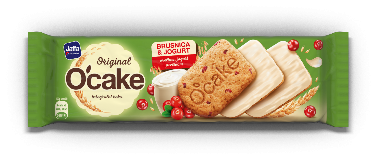 Integralni O`Cake jogurt i brusnica 152g-slika