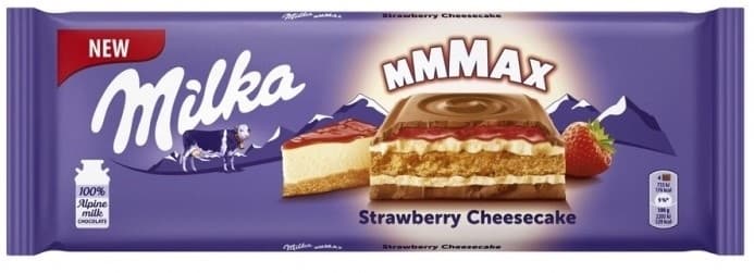 Cokolada strawbery cheesecake Milka 300g-slika