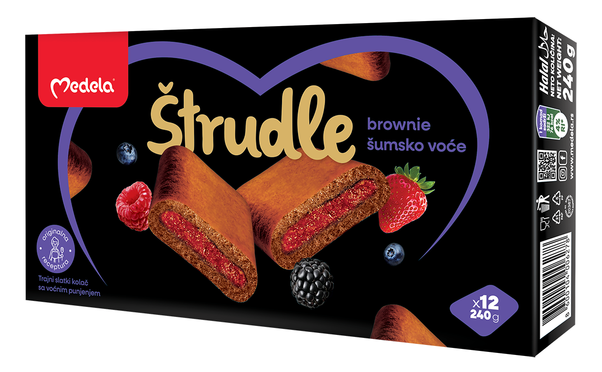 Strudla Brownie sumsko voce Medela 240g-slika