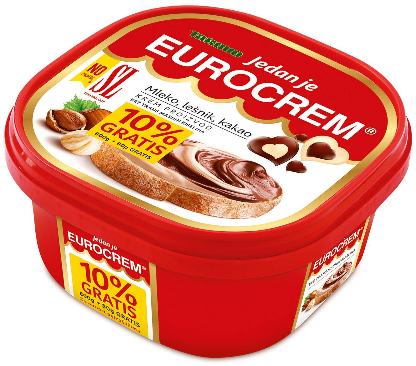 EUROKREM TEČNI 800G+10% GRATIS 880G-slika