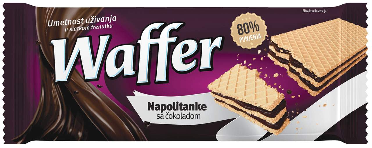 VAFL ČOKO 170G WAFFER-slika