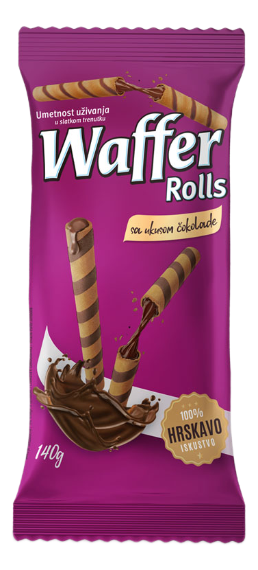 VAFEL ROLERI SA ČOKOLADOM 140G-slika