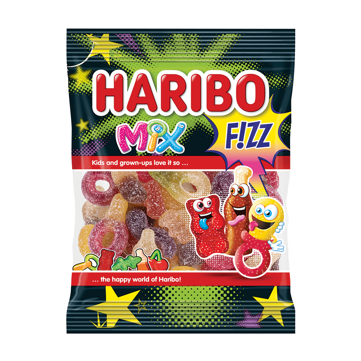 Bombone Mix Fizz Haribo 100g-slika