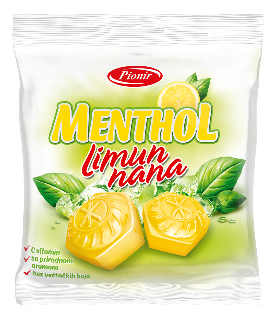 BOMBONE MENTOL LIM NANA 100G PIONIR-slika