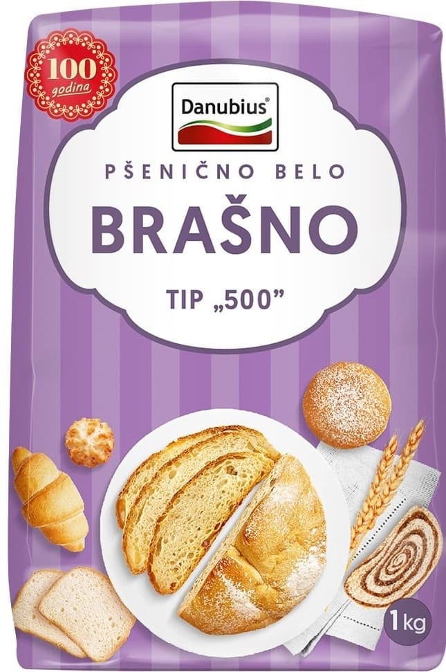 Brasno psenicno T-500 Danubius 1kg-slika