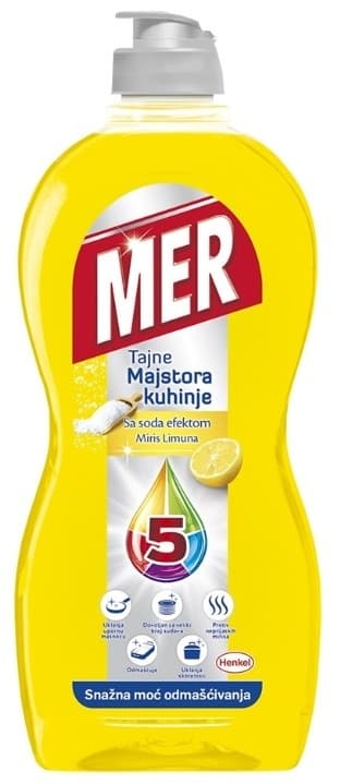 Det.za ruc.pranje sudova Mer limun 450ml-slika