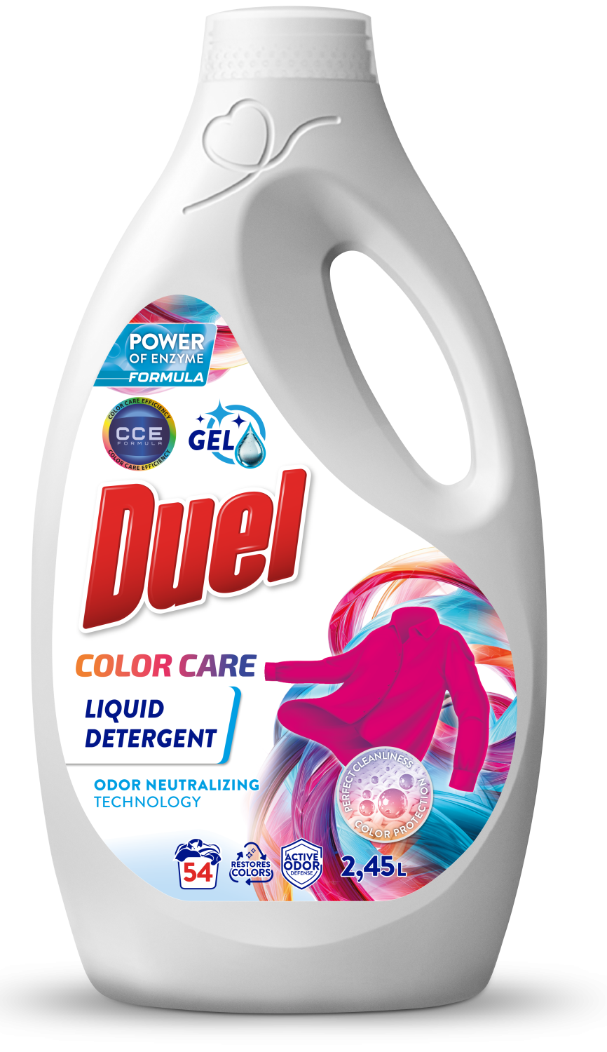 Gel deterdzent Color care Duel 2,45l-slika