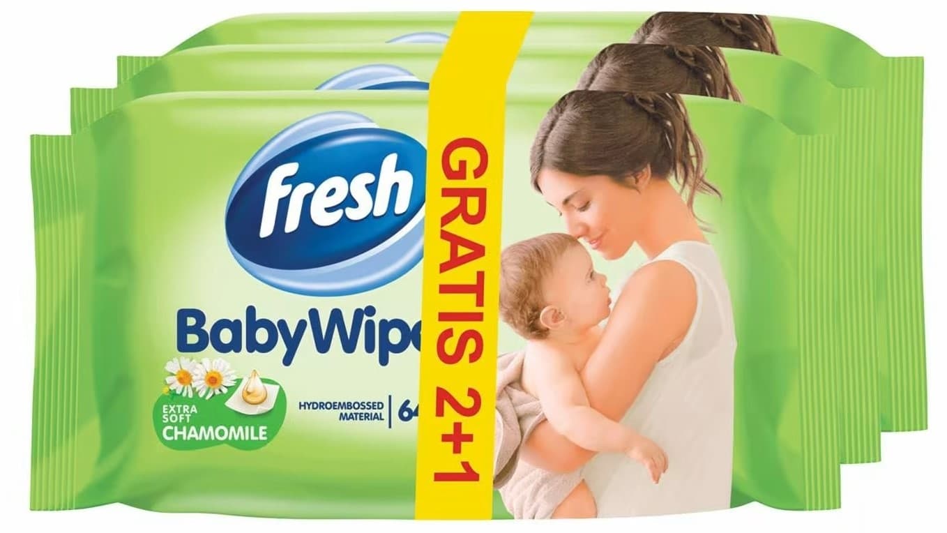Maramice vlazne Fresh kamilica baby 64 2-slika