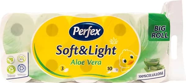 toalet papir perfex soft and light aloe vera 10/1d-slika
