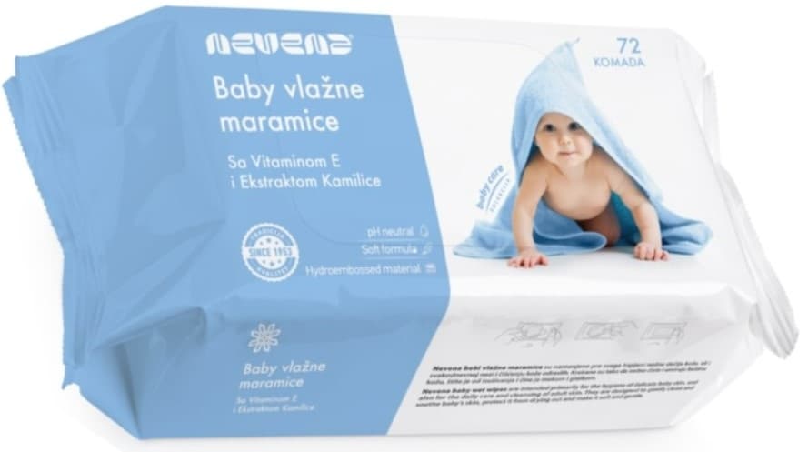 Baby vlazne maramice plave 72 Nevena-slika
